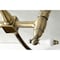 Kingston Brass Heritage Wall Mnt Bridge Kitchen Faucet W/Brass Sprayer, Brass KS1263PLBS - alternate 3
